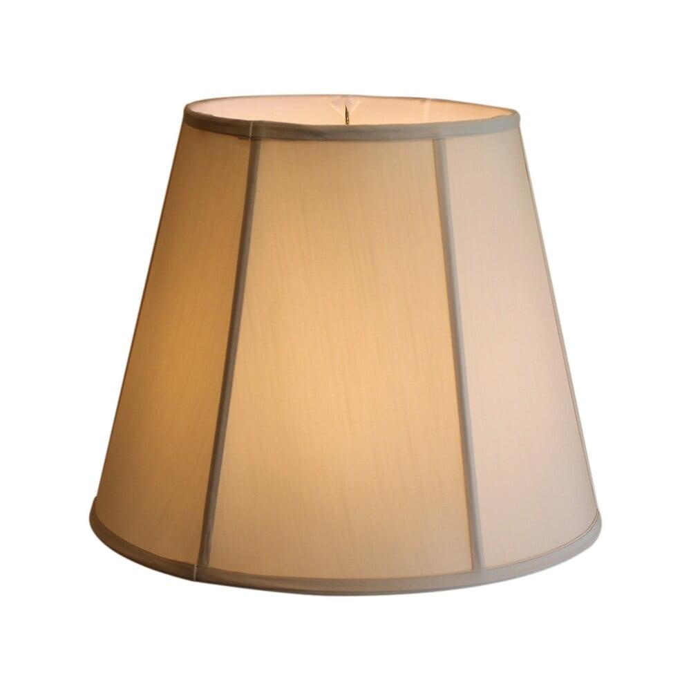 Beige Linen Bell Empire Lamp Shade with Brass Fitter