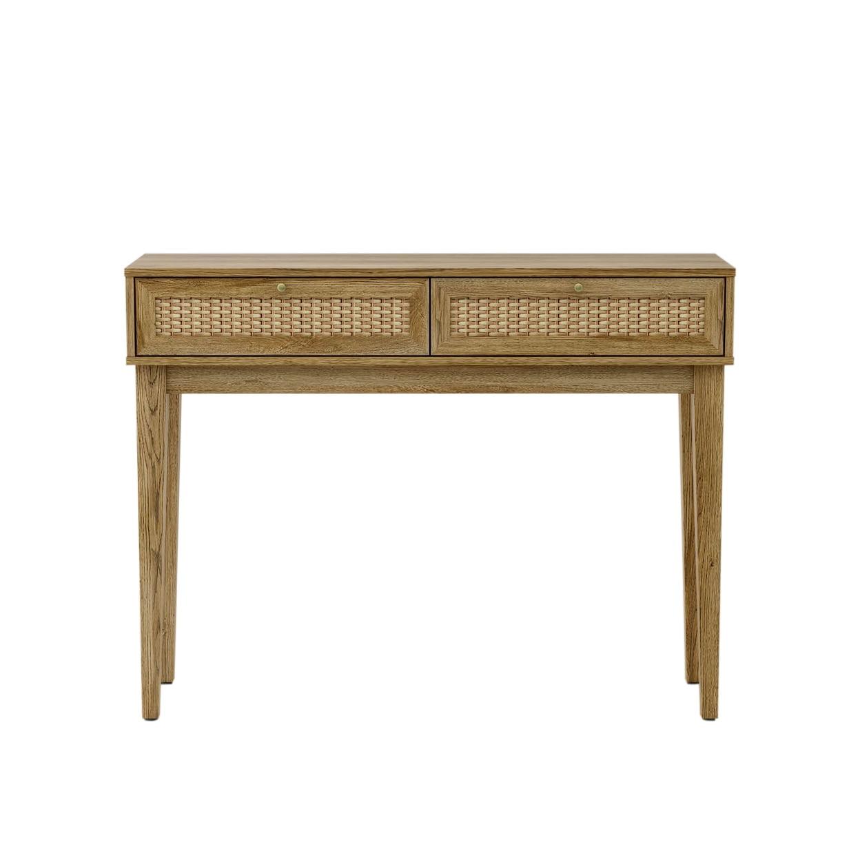 Bodrum 43" Natural Wood Console Table with Storage