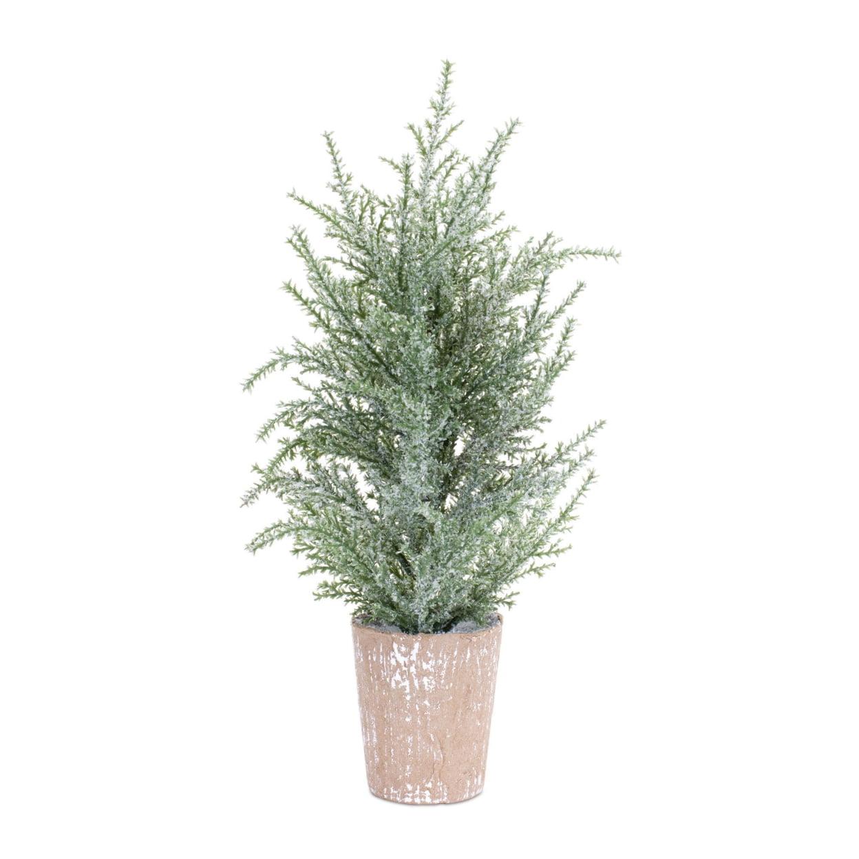 Melrose Frosted Holiday Pine Tree (Set of 4)