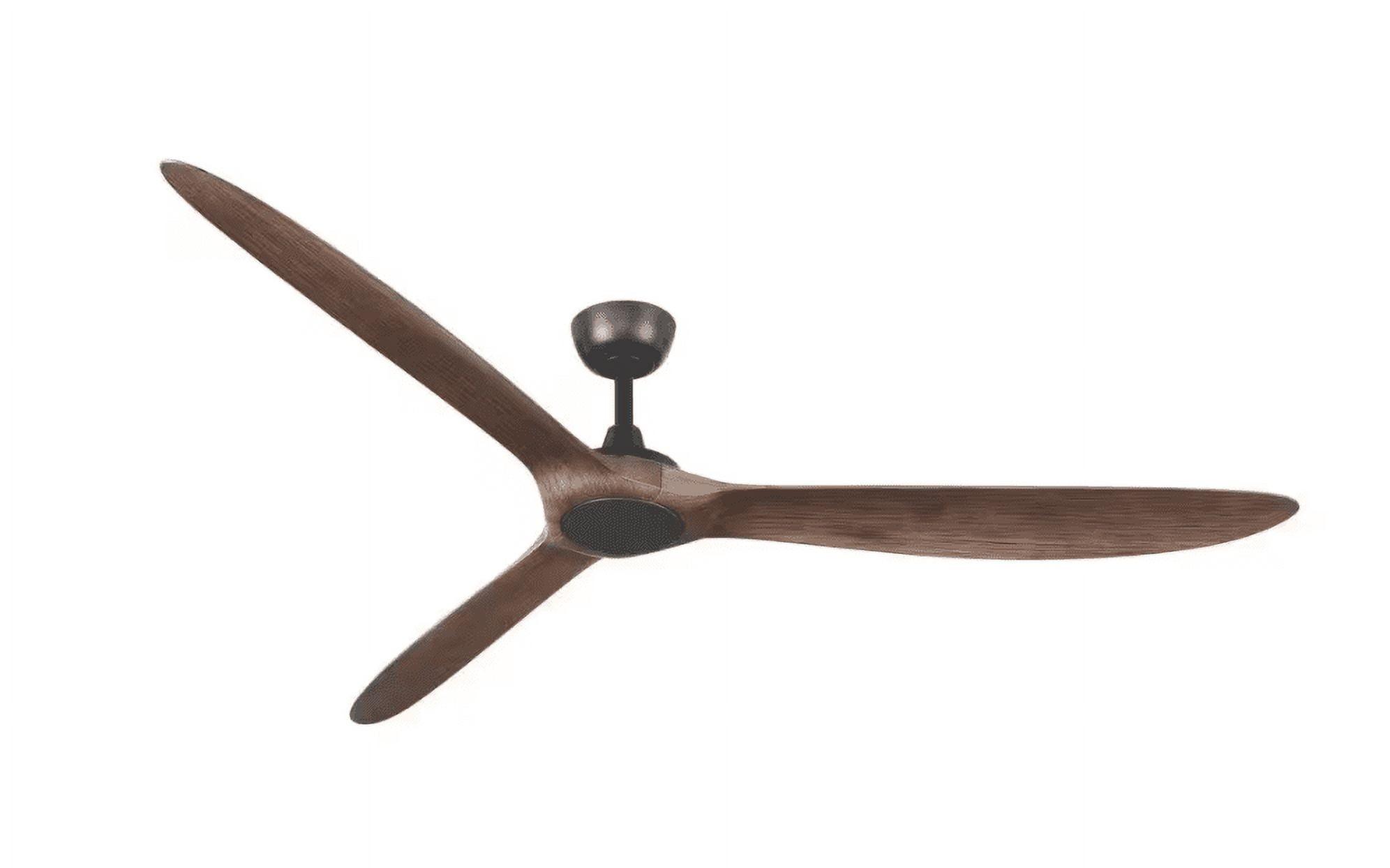 Home Decorators Collection Tager 72 in. Indoor/Outdoor Matte Black Smart Ceiling Fan with Remote Control Powered by Hubspace