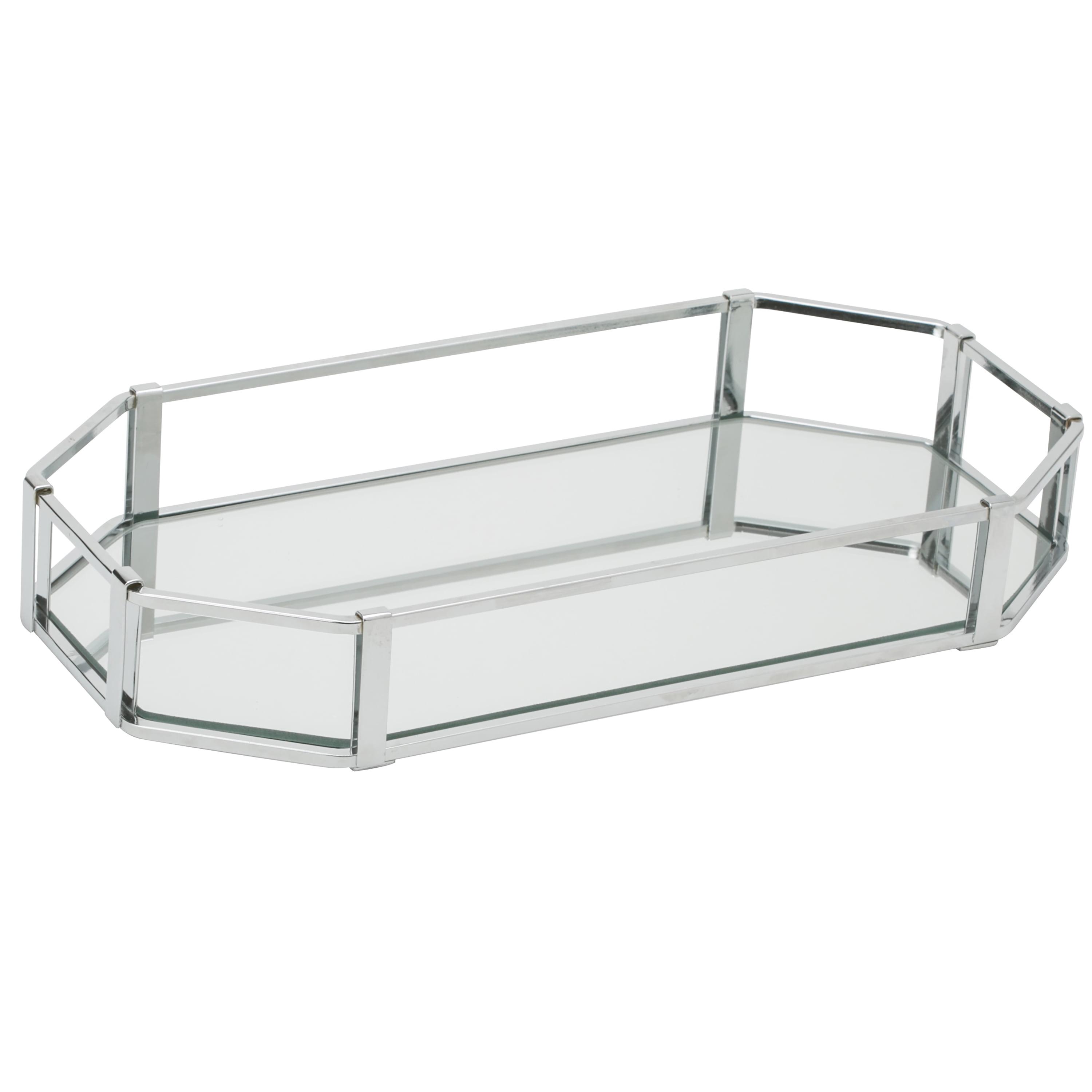 Octangular Design Bathroom Tray Chrome - Home Details