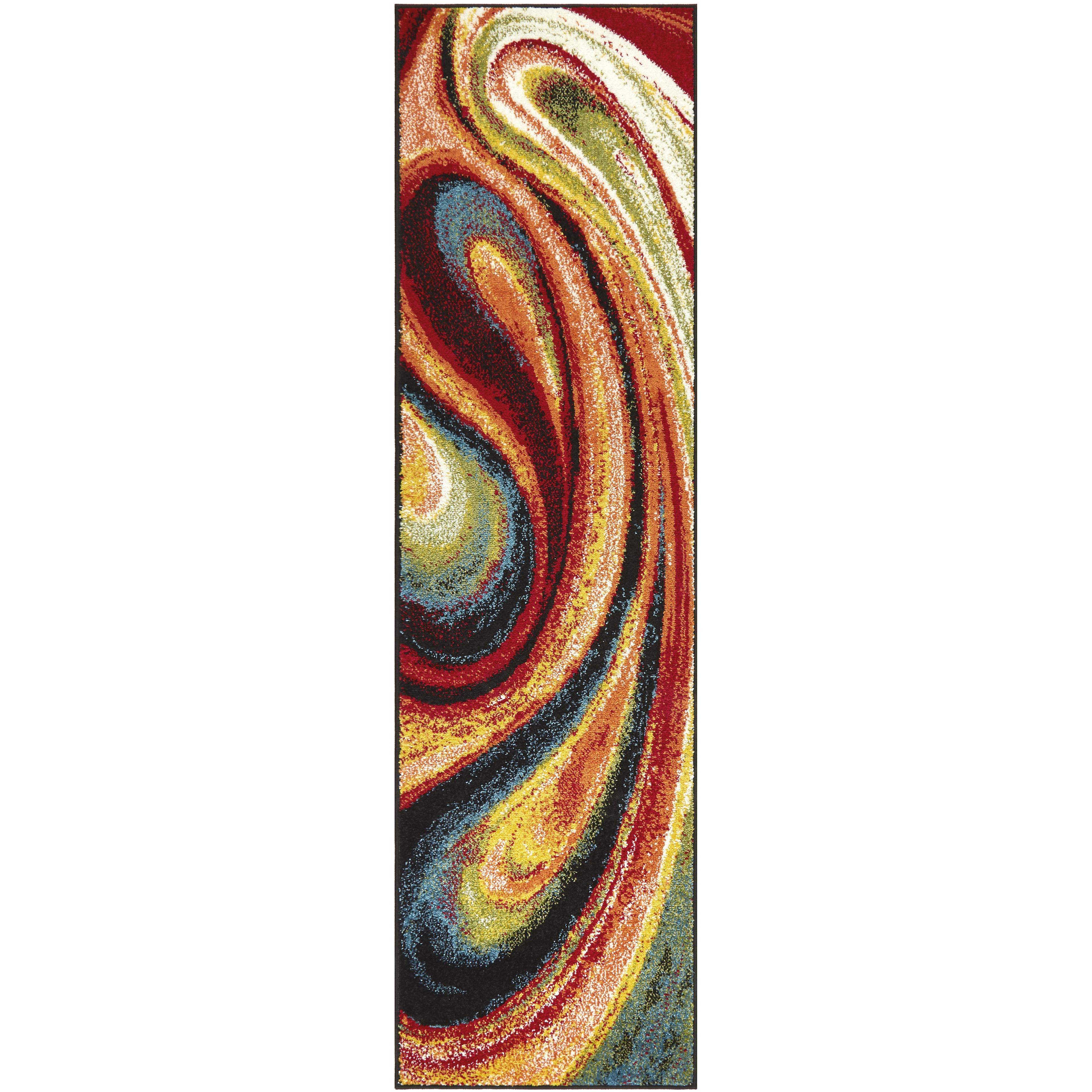 Home Dynamix Splash Adja Contemporary Abstract Swirl Area Rug