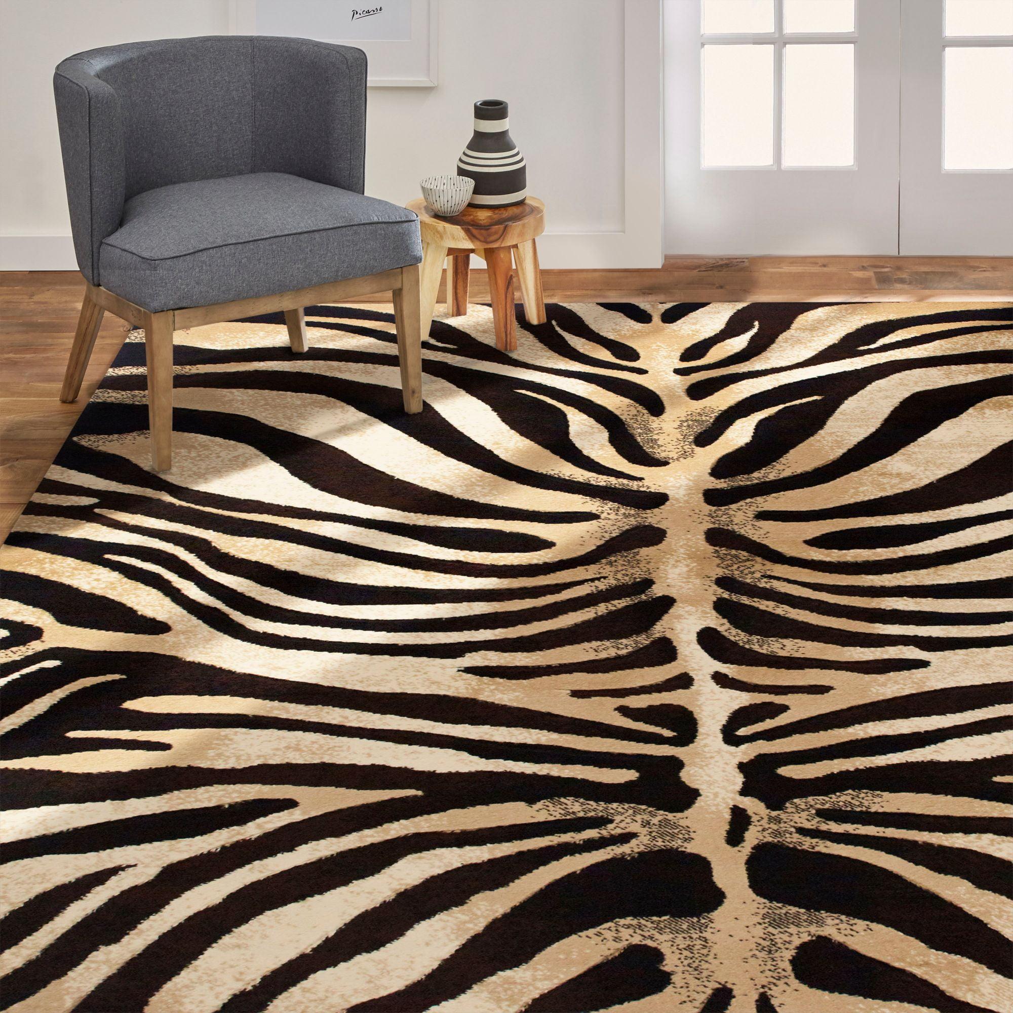 Hand-Tufted Tribeca Brown 32" Non-Slip Synthetic Area Rug