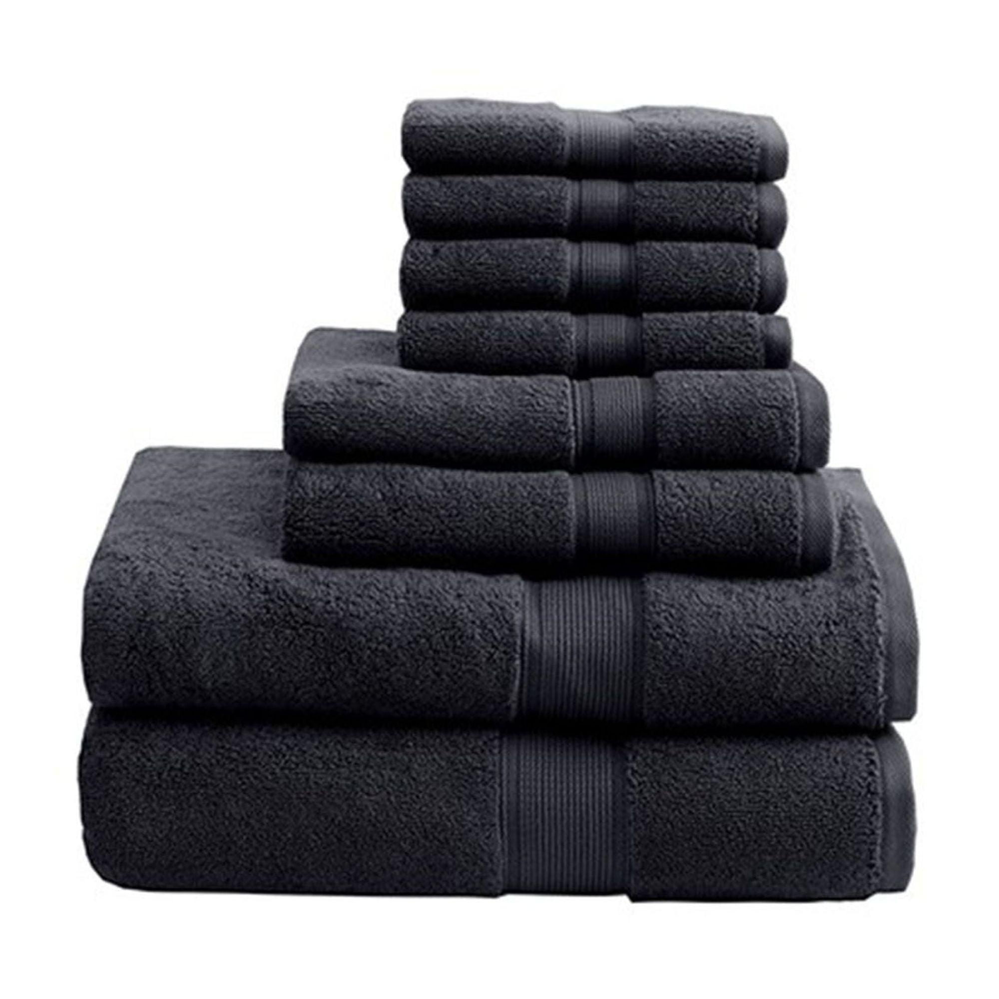 800GSM 100% Cotton 8 Piece Towel Set