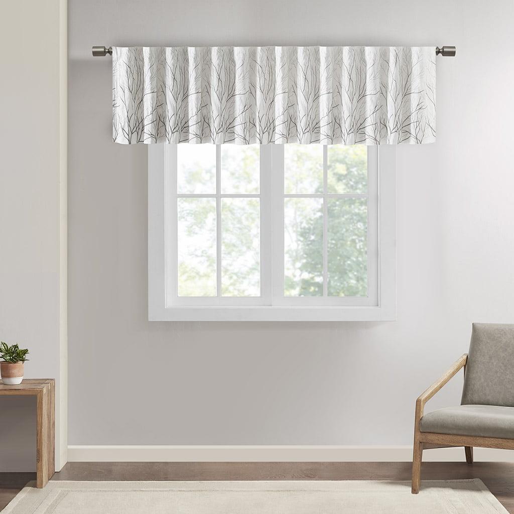 Andora Faux Silk Embroidered Window Valance