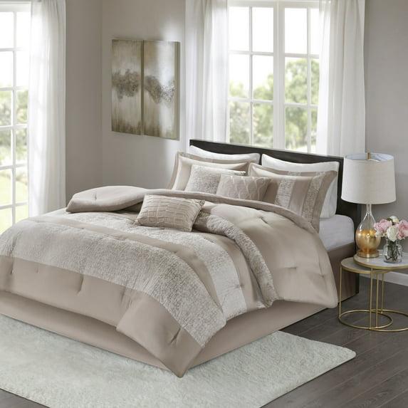 Madison Park Ava 7 Piece Chenille Jacquard Comforter Set