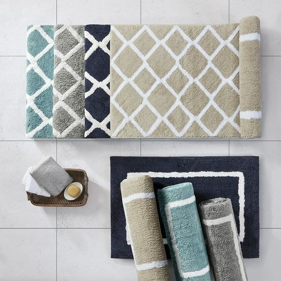 Madison Park Bittman Reversible High Pile Tufted Bath Rug