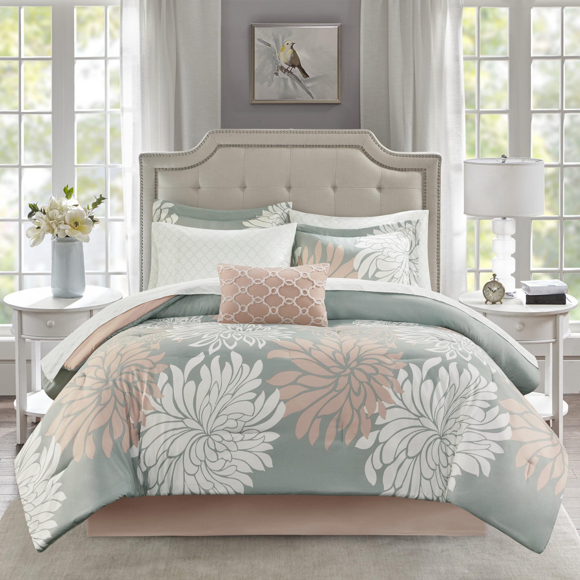 Maible Floral Comforter Set with Cotton Bed Sheets