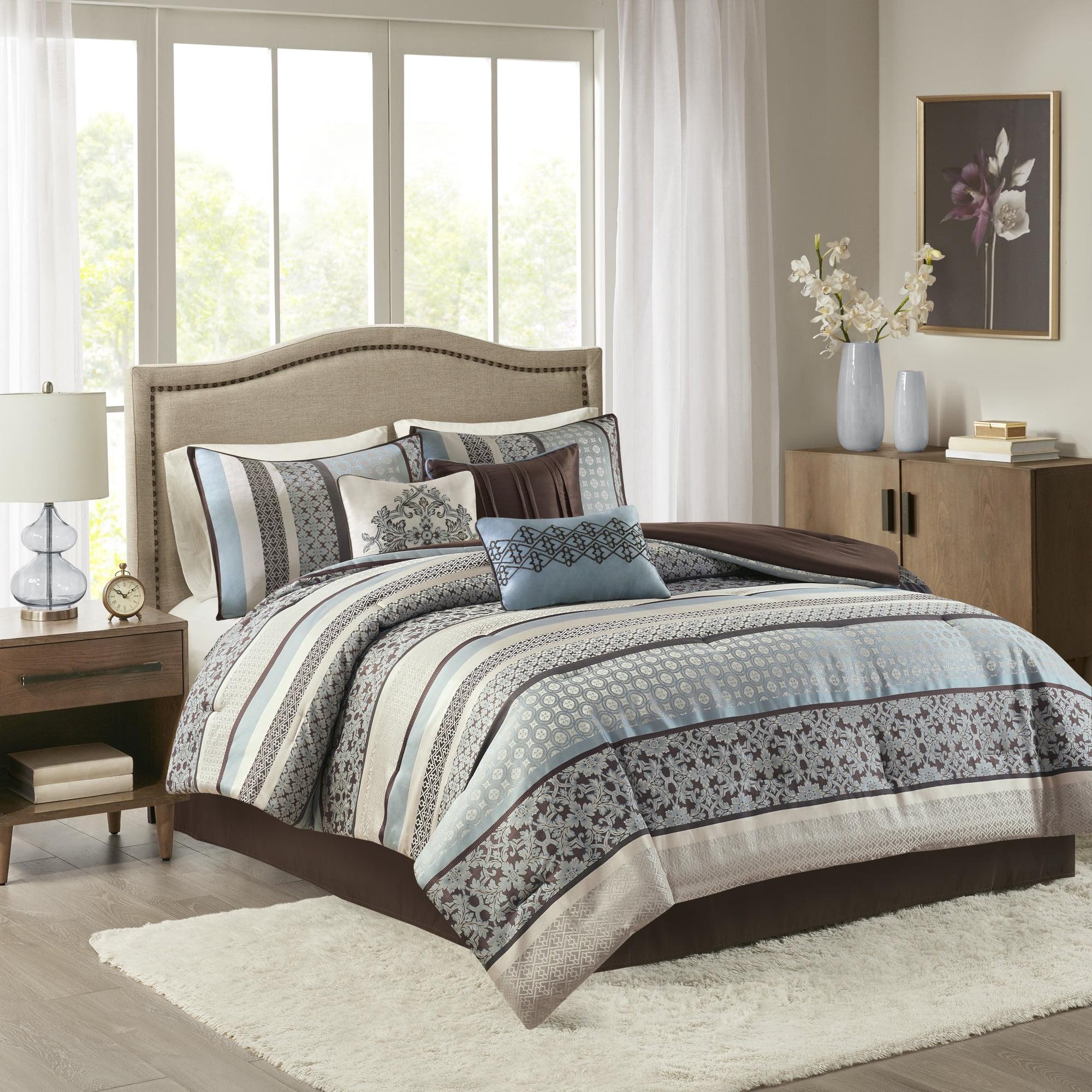 Reversible Jacquard 7 Piece Comforter Set