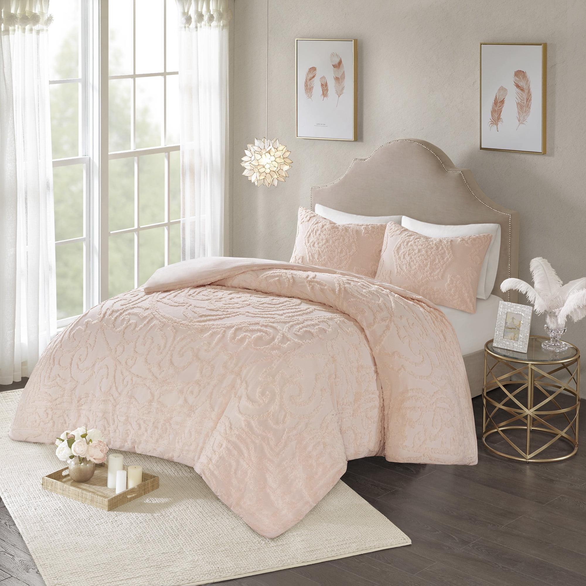 Laetitia Tufted Chenille Cotton 3 Piece Medallion Duvet Cover Set