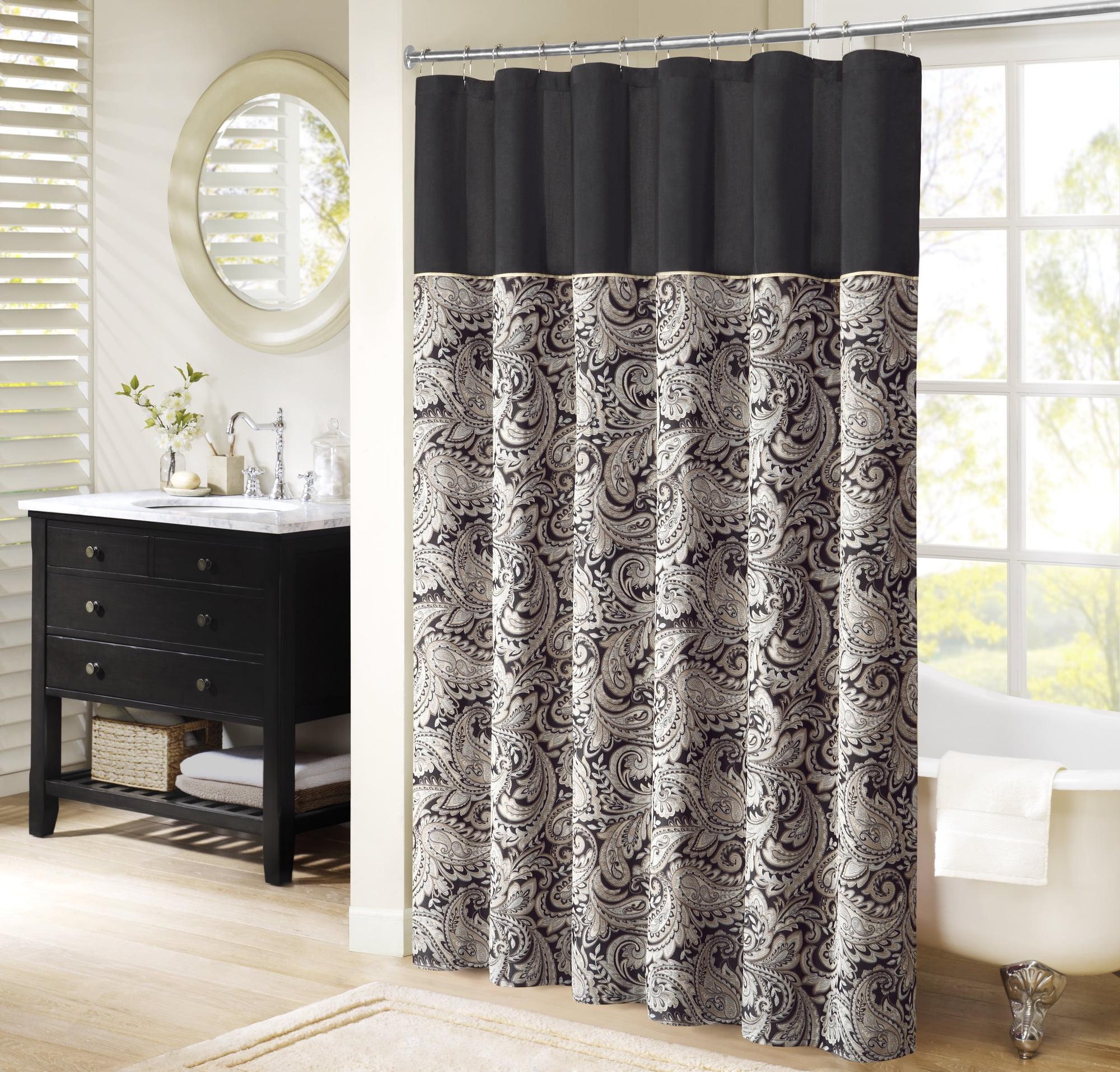 Aubrey Paisley Jacquard Shower Curtain