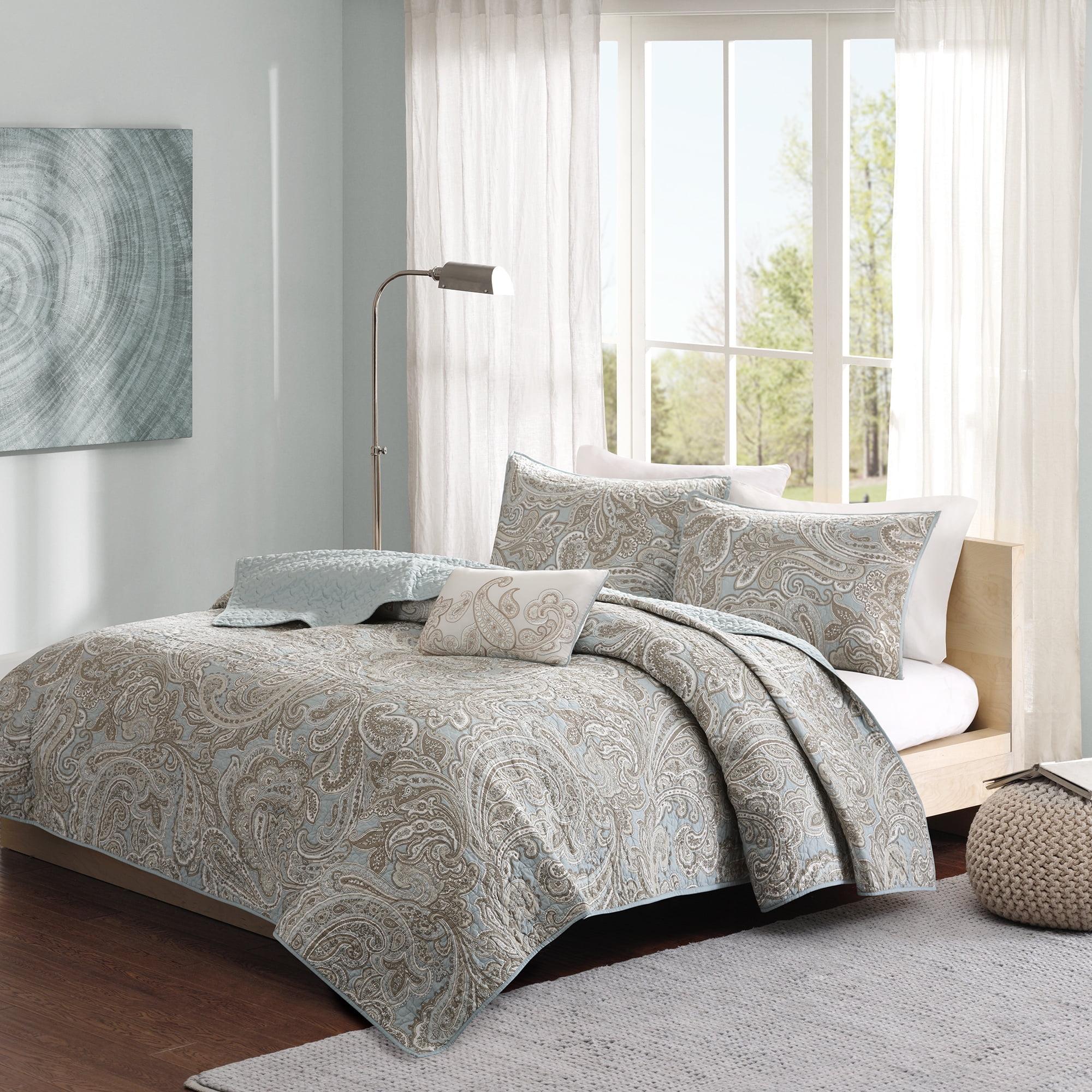 Dierdre Paisley Cotton Coverlet Set - 4-Piece