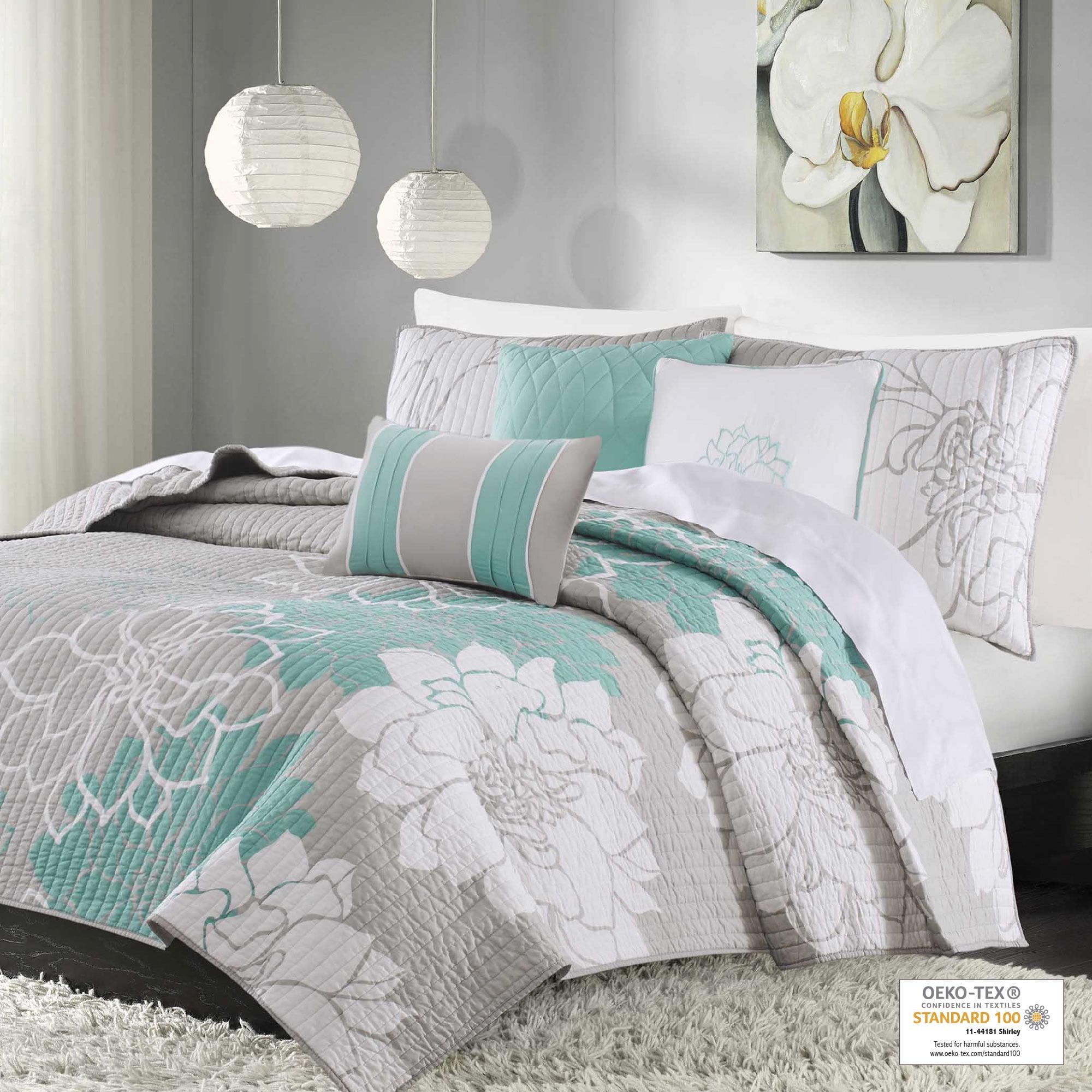 Madison Park Lola 7 Piece Floral Cotton Comforter Set