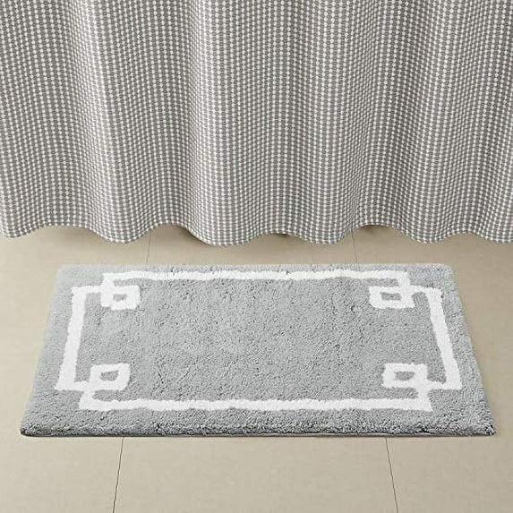 Madison Park Evan 100% Cotton Tufted Bath Rug with Non-Slip Backing