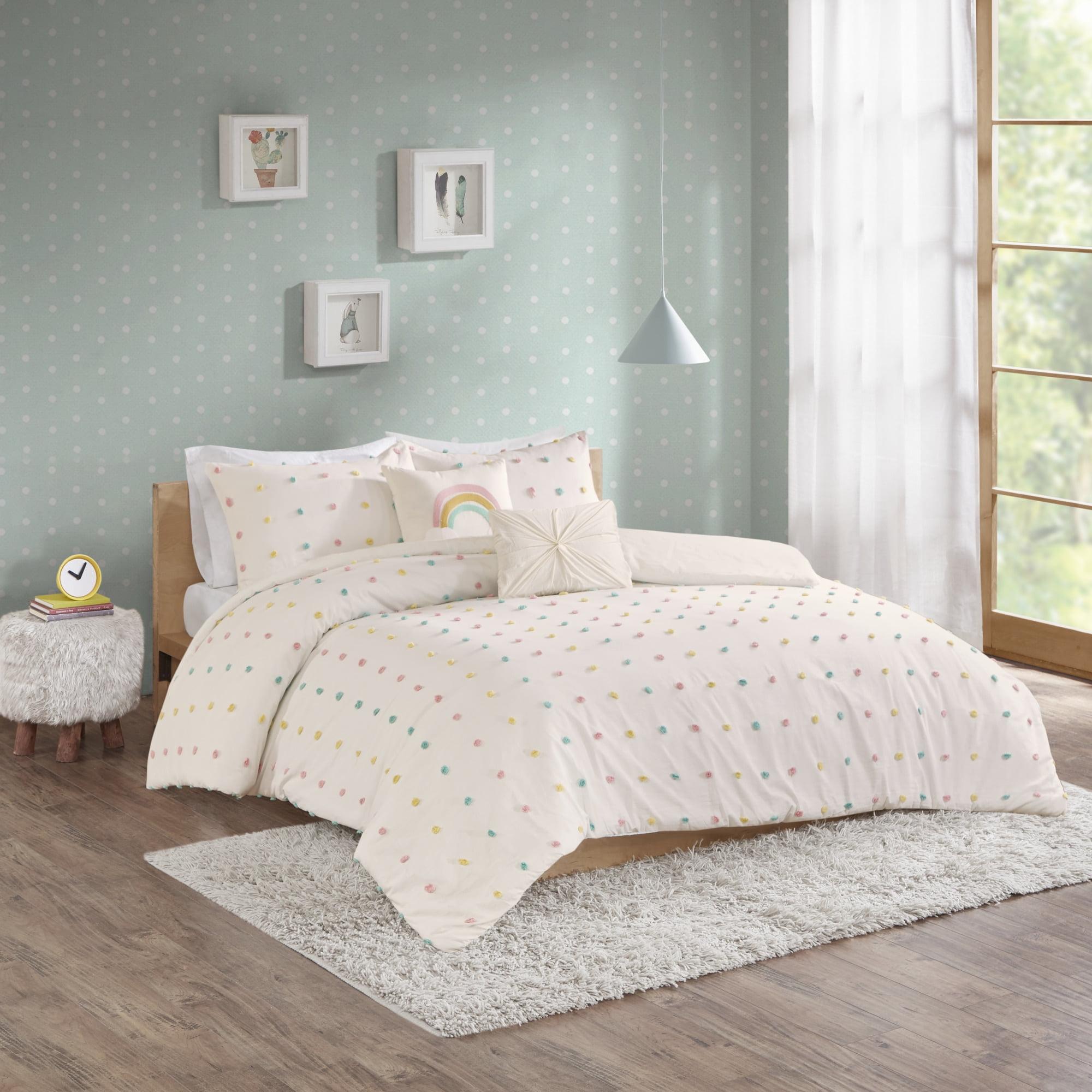 Callie Cotton Jacquard Pom Pom Comforter Set