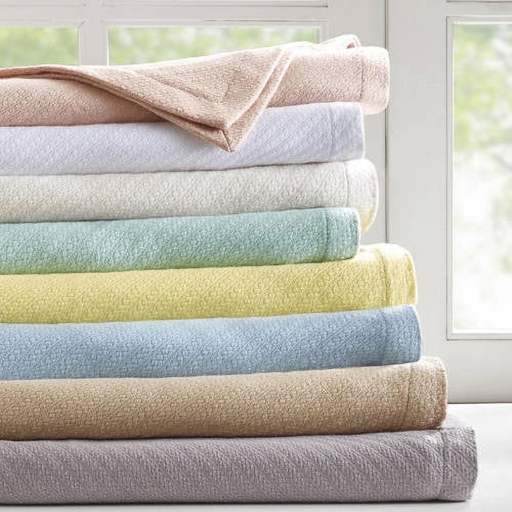 Bed Blanket Liquid Cotton Full/Queen Linen: Madison Park, Machine Washable, Year Round Comfort