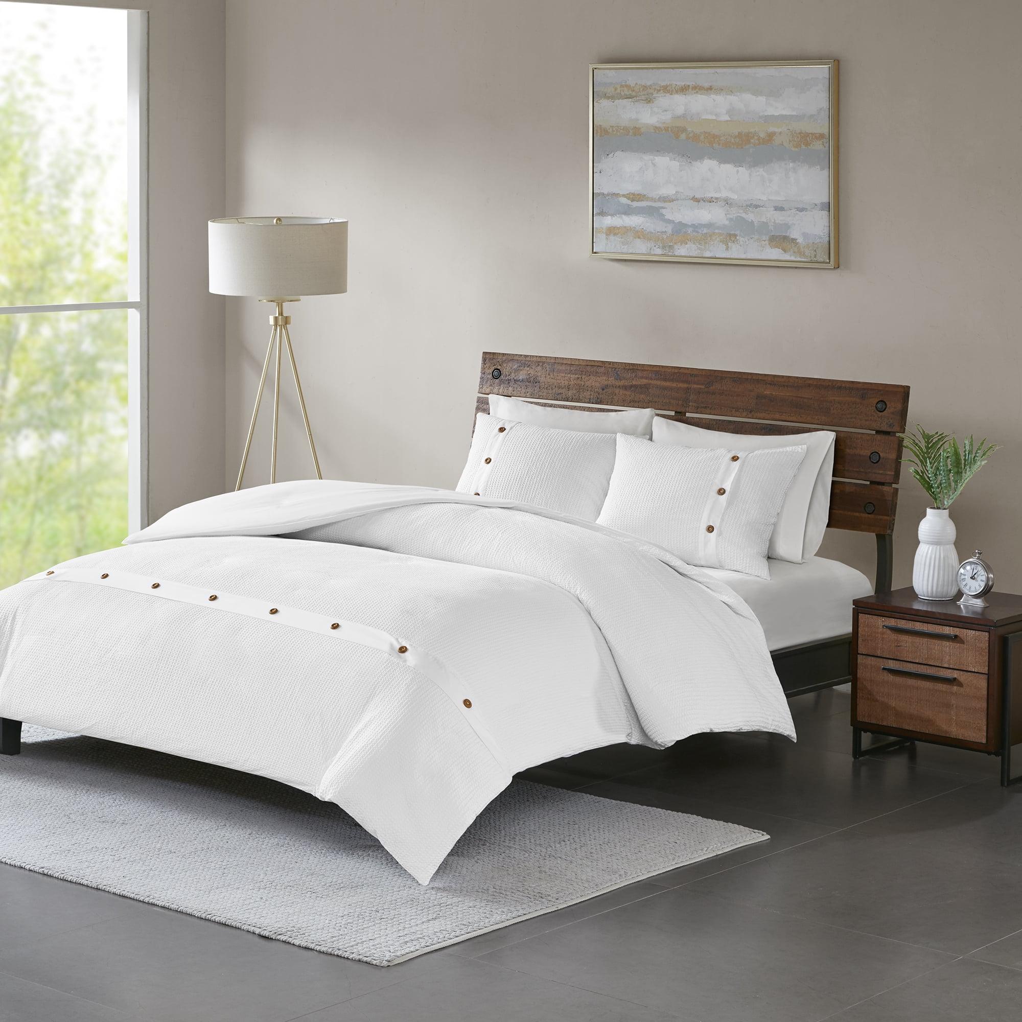 Finley 3 Piece Cotton Waffle Weave Duvet Cover Set