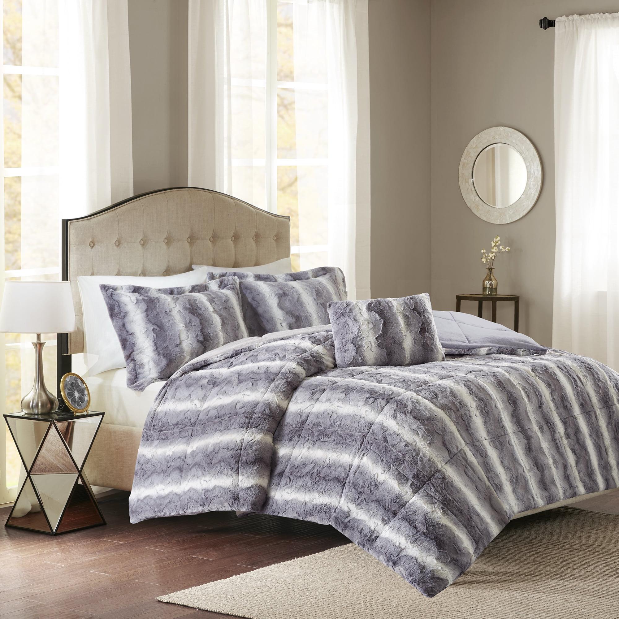 Zuri Faux Fur Comforter Set