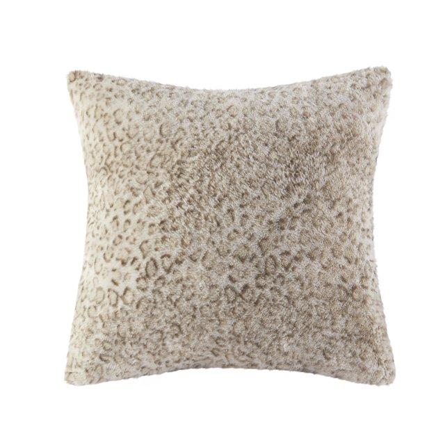 Madison Park Faux Fur Striped Throw Pillow