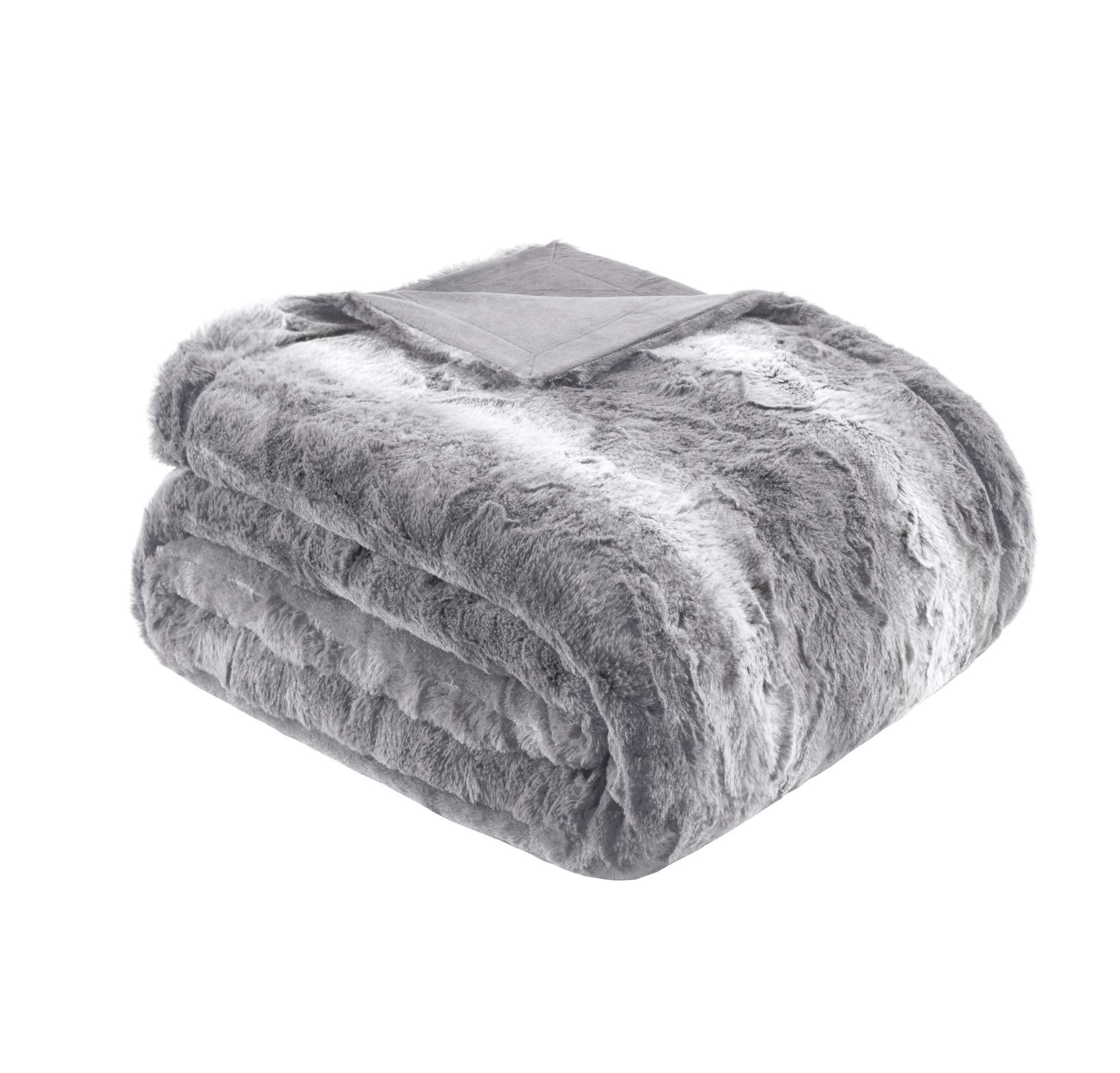 60"x70" Oversized Marselle Faux Fur Throw Blanket - Madison Park