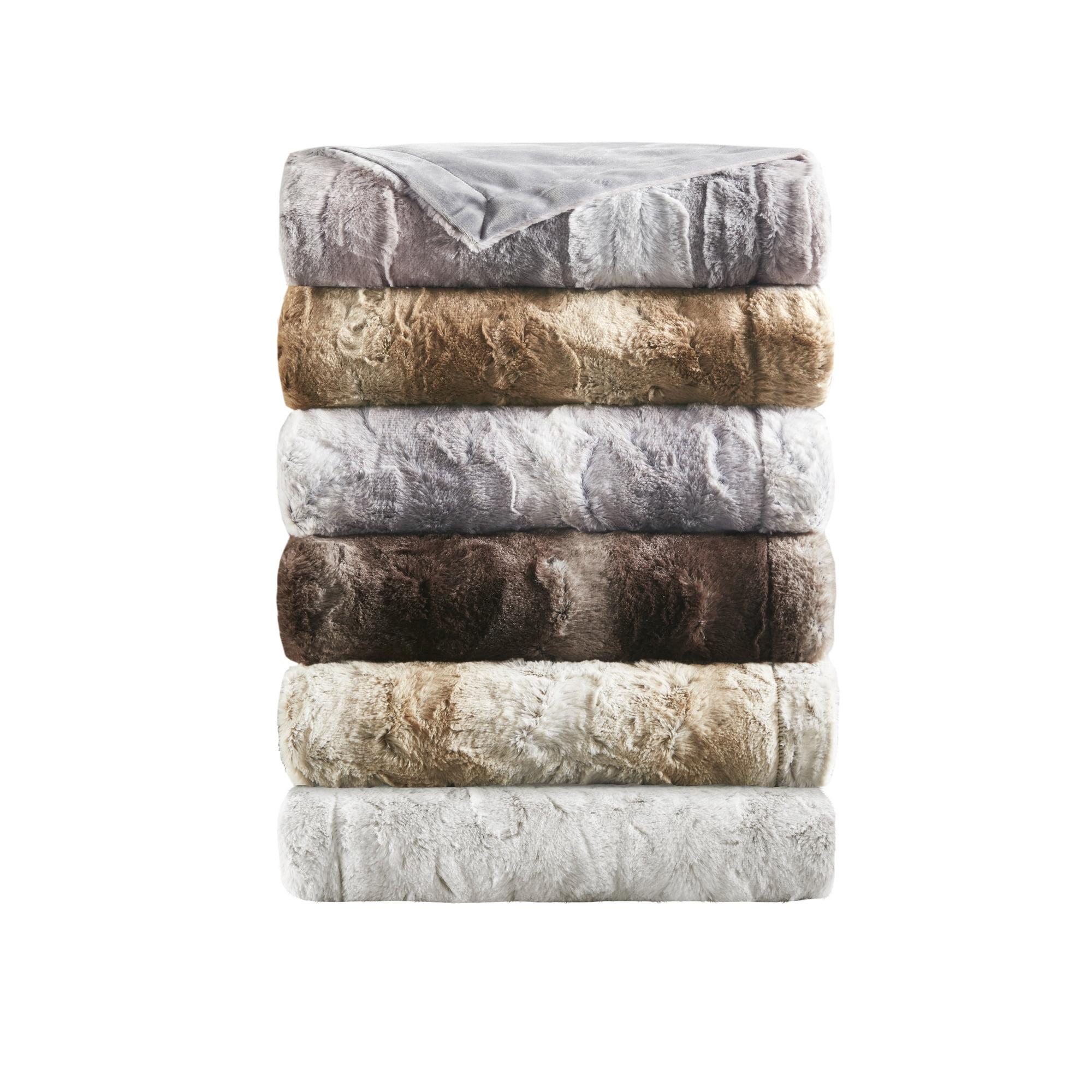 Madison Park Zuri Oversized Faux Fur Throw