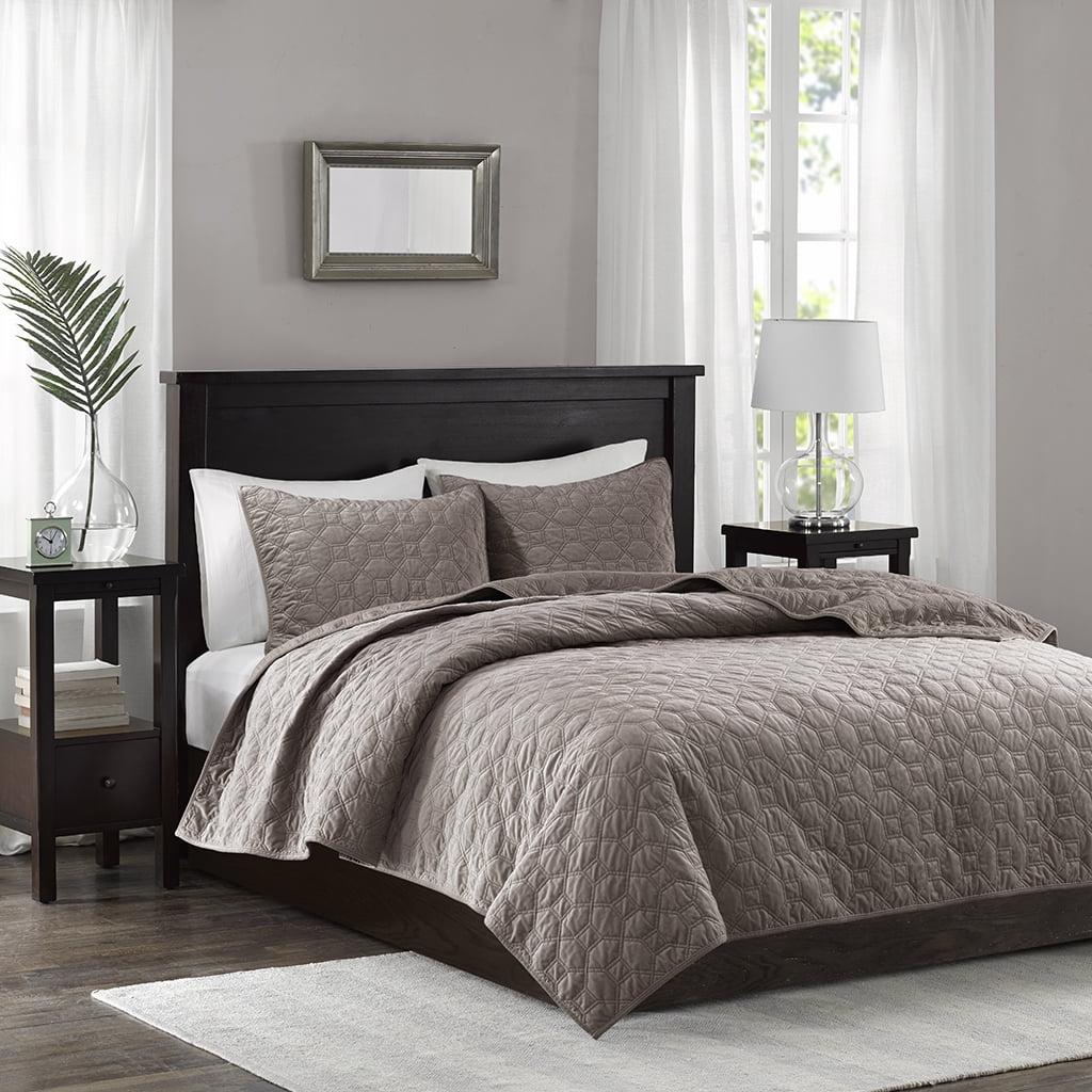 Madison Park Harper 3 Piece Velvet Quilt Set