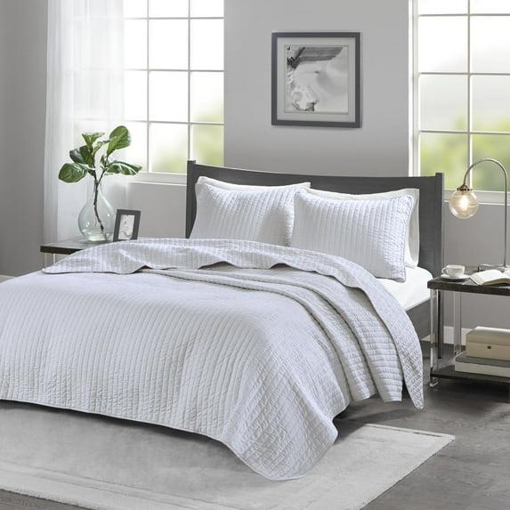 Madison Park Keaton Barwick Reversible Solid 3 Piece Quilt Set