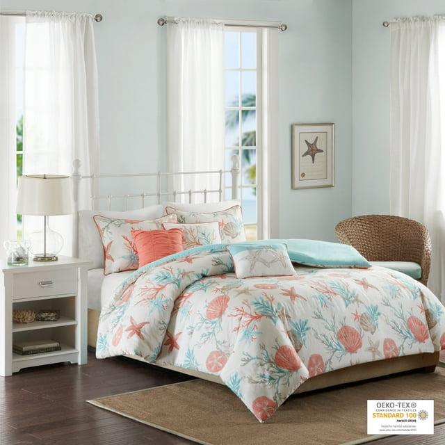 Dahlia 3 Piece Floral Cotton Duvet Cover Set