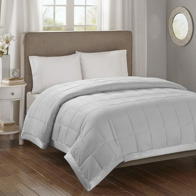 Madison Park Cambria Oversized Down Alternative Blanket with Satin Trim