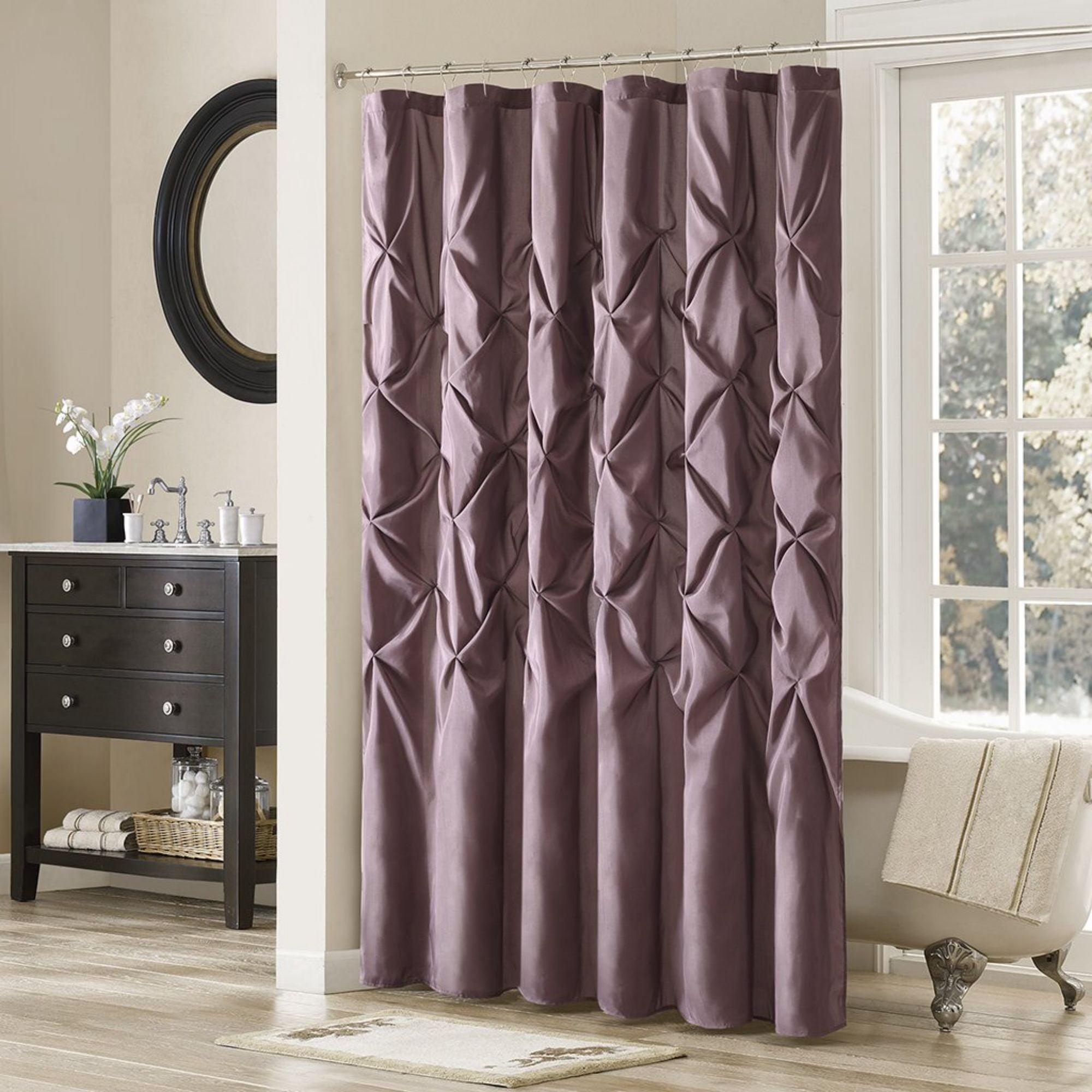 Laurel Tufted Semi-Sheer Shower Curtain