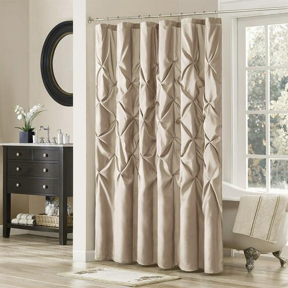 Madison Park Laurel Tufted Semi-Sheer Shower Curtain