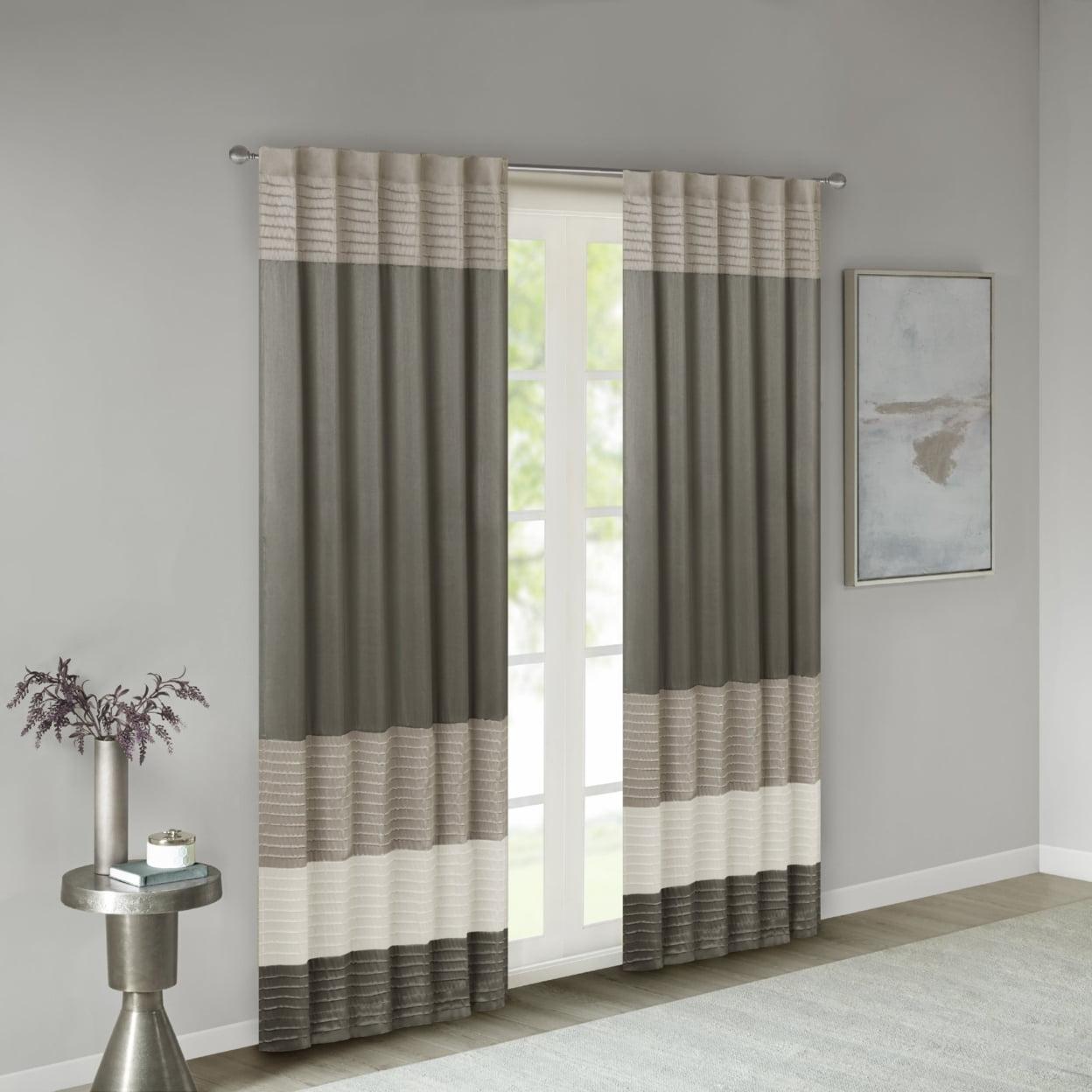 Amherst Polyoni Pintuck Curtain Panel