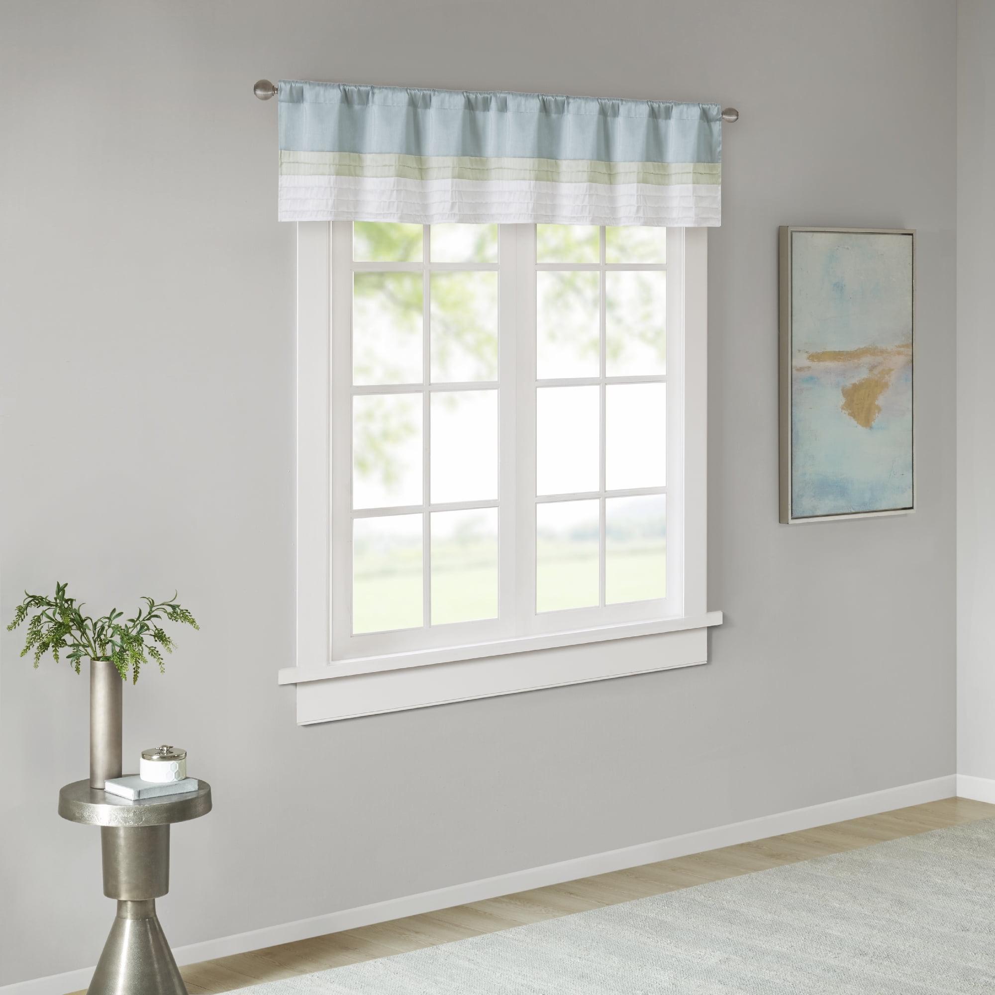 Madison Park Amherst Polyoni Pintuck Single Window Valance