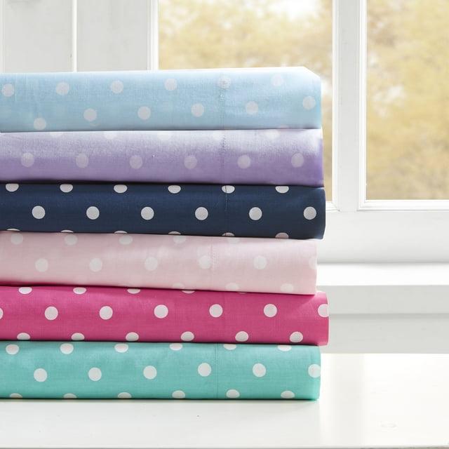 Mi Zone Polka Dot Polka Dot Printed 100% Cotton Sheet Set