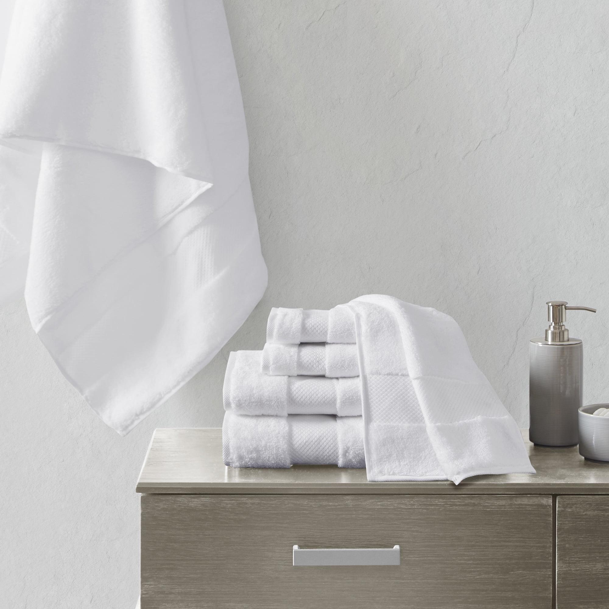 White Turkish Cotton 6-Piece Towel Set