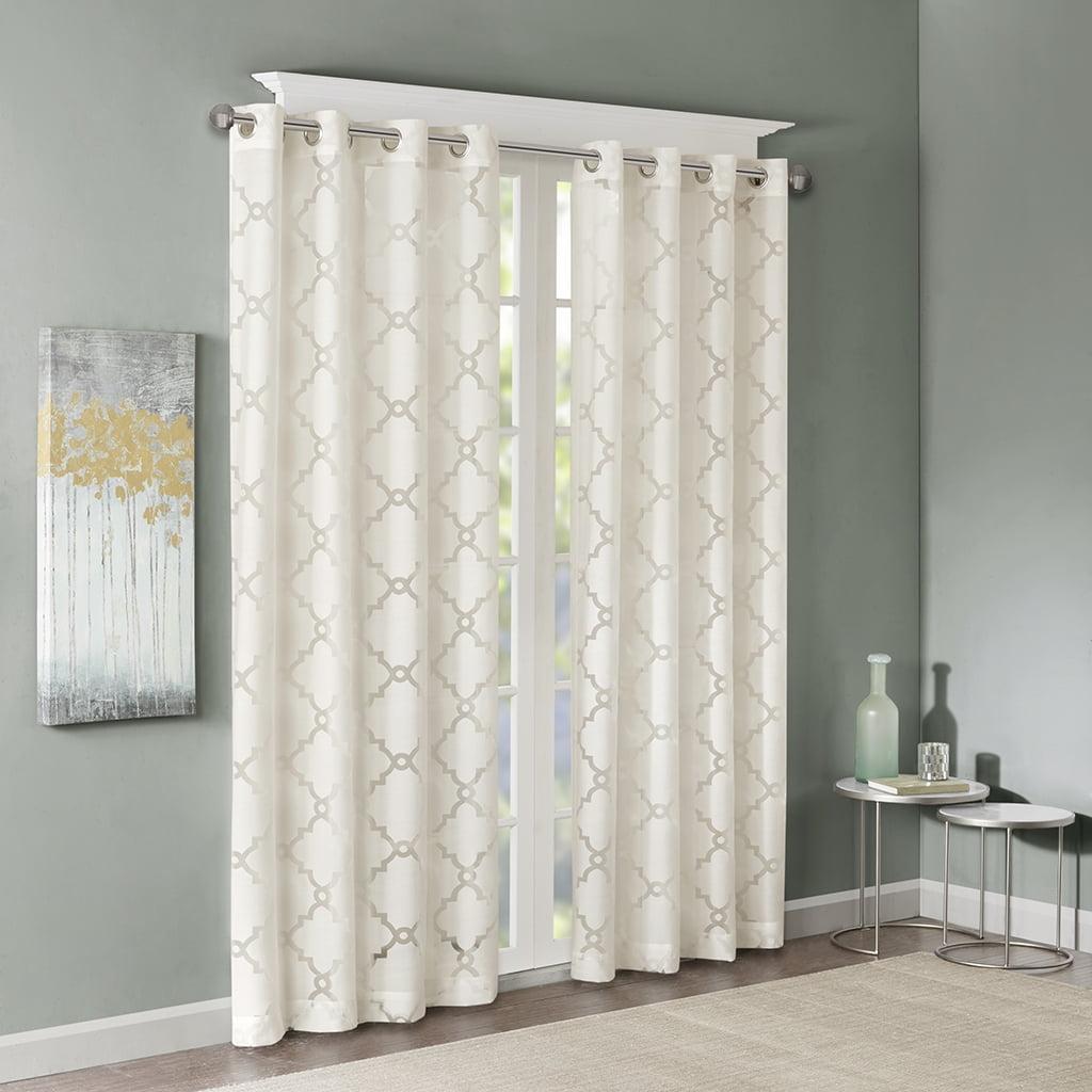 Eden Fretwork Burnout Sheer Curtain Panel