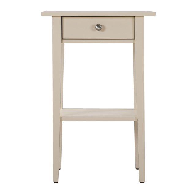 Passion Furniture Dalton 1-Drawer Beige Nightstand (28 in. H x 18 in. W x 14 in. D)