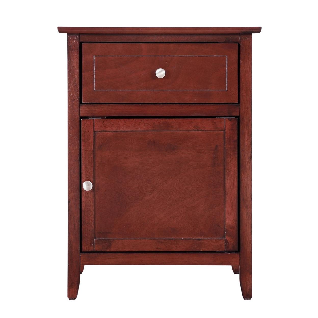 Lzzy Modern Classic Cherry 1-Drawer Nightstand