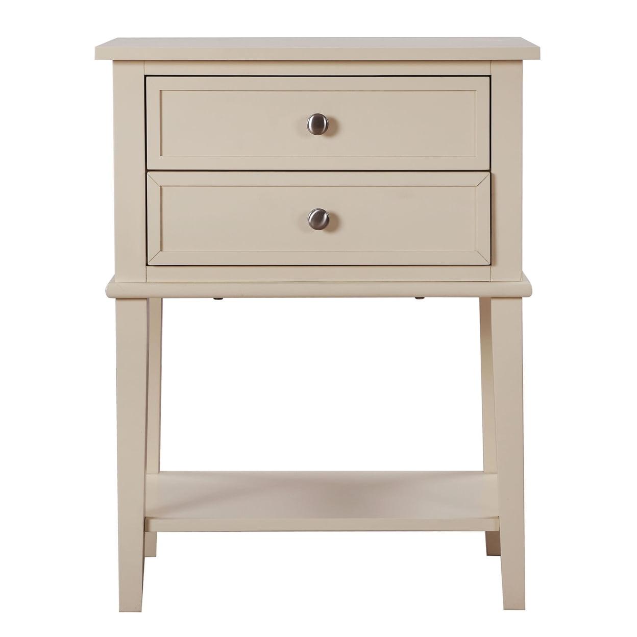 Passion Furniture Newton 2-Drawer Nightstand (28 in. H x 22 in. W x 16 in. D)