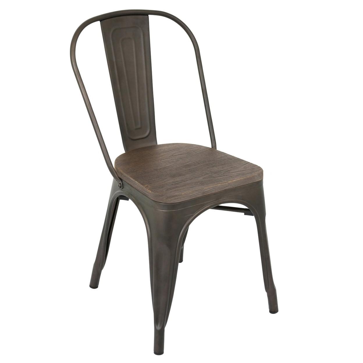 Home Furniture Oregon Dining Chair Set Of 2 - Antique, Espresso