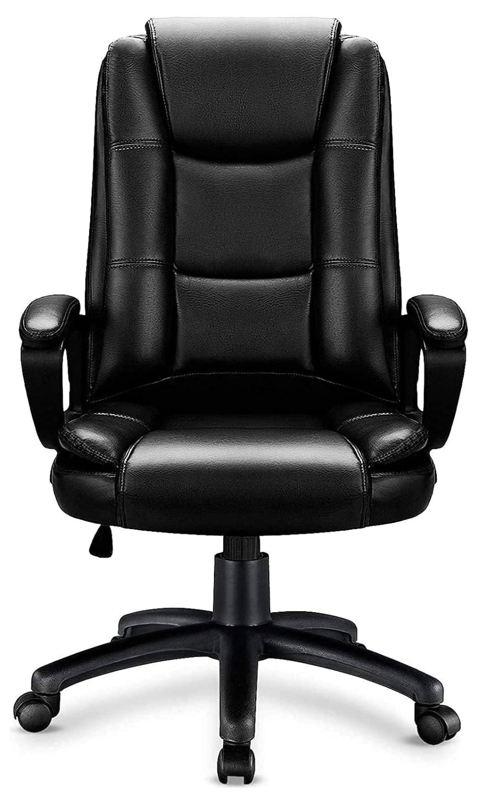 Home Office Chair, 400LBS Big and Tall Chair Heavy Duty Design, Ergonomic High Back Cushion Lumbar Back Support, Computer Desk Chair, Adjustable Executive Leather Chair with Armrest