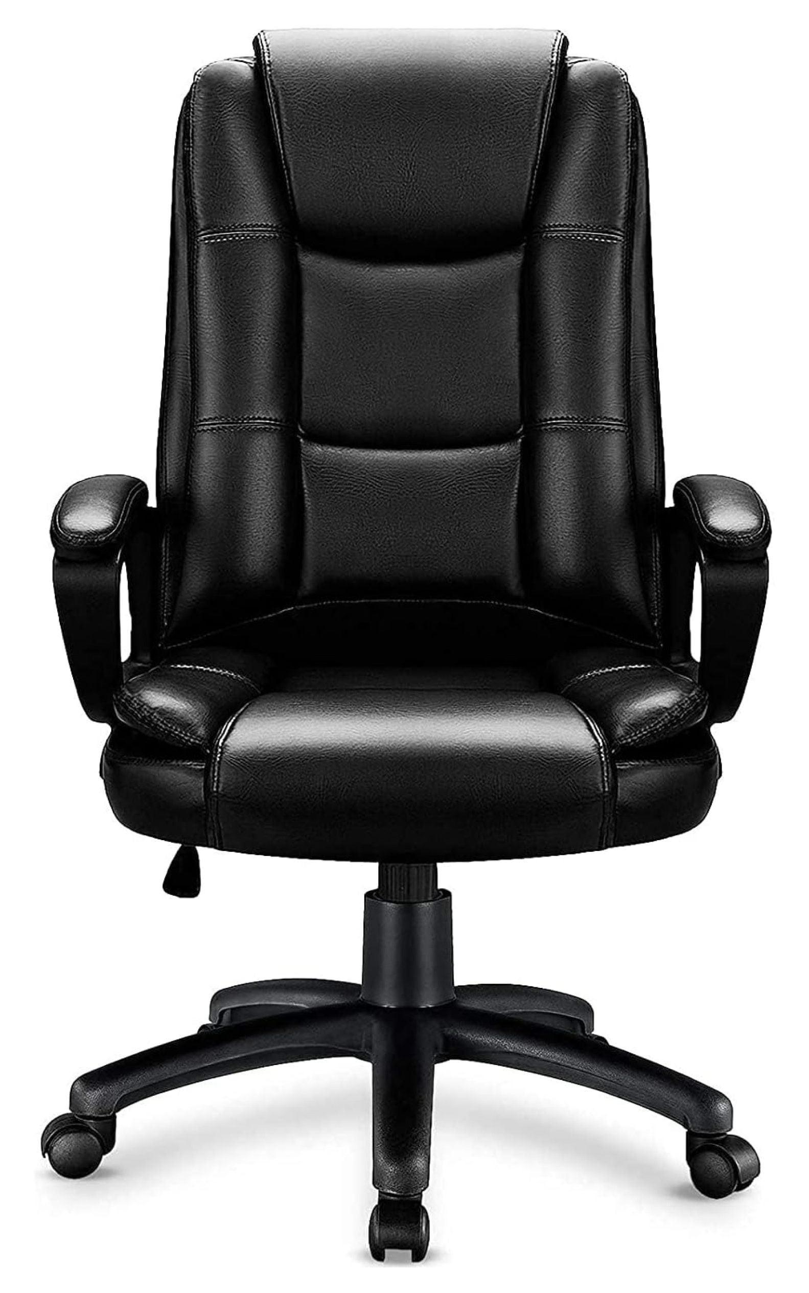 Home Office Chair, 400LBS Big and Tall Chair Heavy Duty Design, Ergonomic High Back Cushion Lumbar Back Support, Computer Desk Chair, Adjustable Executive Leather Chair with Armrest