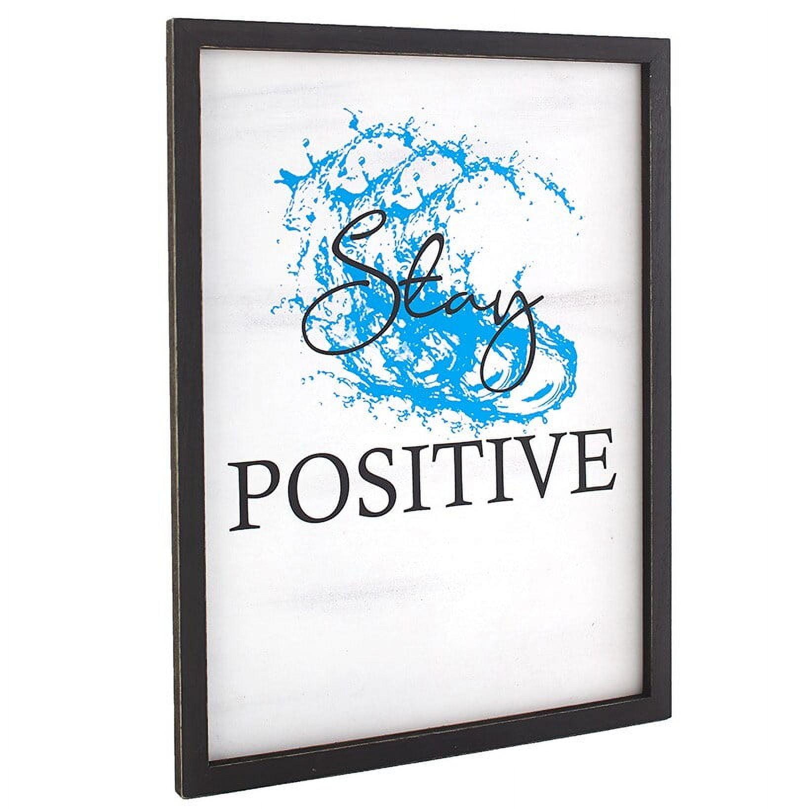 The Lakeside Collection Home Office Decorative Accents - Stay Positive Wall Art