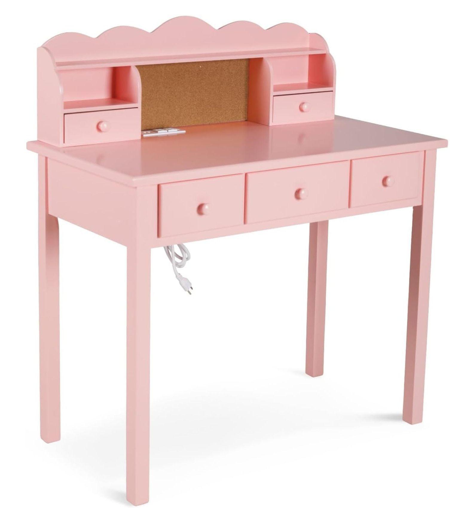 Home Office Furniture Writing Desk,Computer Work Station with Detachable Hutch,5 Drawers()