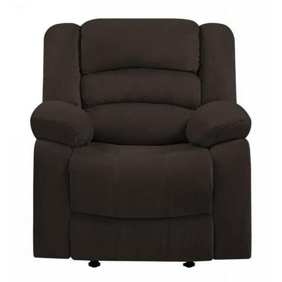 Home Roots 329369 Contemporary Fabric Chair, Brown - 40 in.
