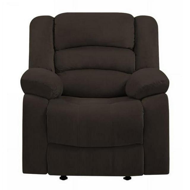 Home Roots 329369 Contemporary Fabric Chair, Brown - 40 in.