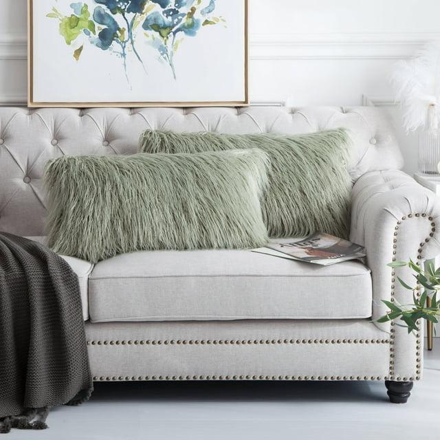 Home Soft Things Mongolian Rectangular Pillow Cover (Set of 2)