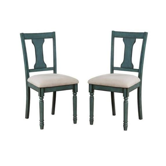 Ivor Slat Back Turned Leg Upholstered Side Chair
