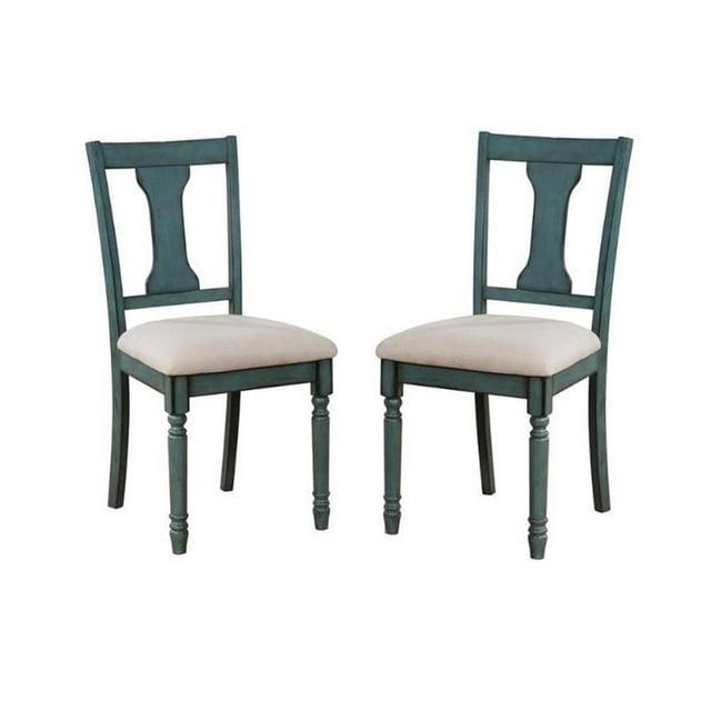 Ivor Slat Back Turned Leg Upholstered Side Chair