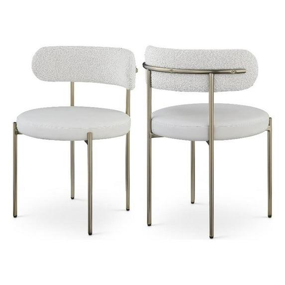 Meridian Furniture Blake Cream Dining Chair (Set of 2)